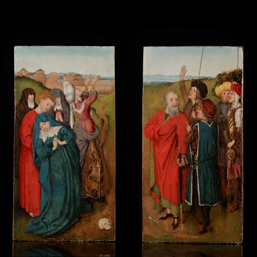 Two panels Crucifixion Altar